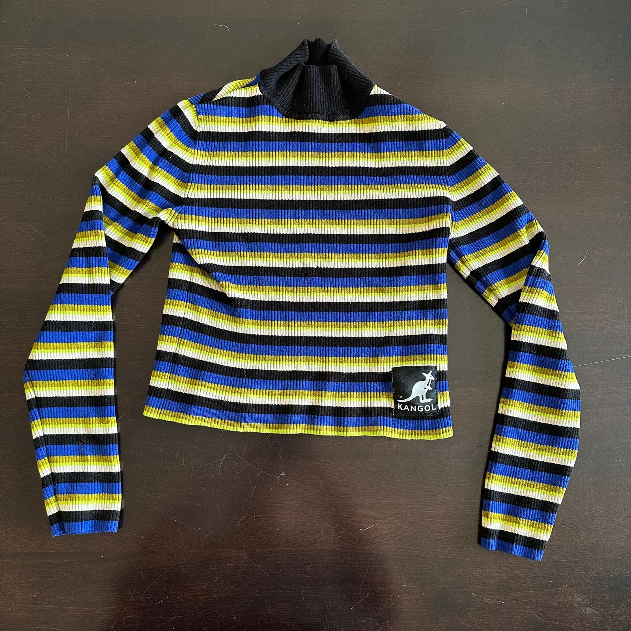 H&M Women’s Striped Long Sleeve Cropped Shirt