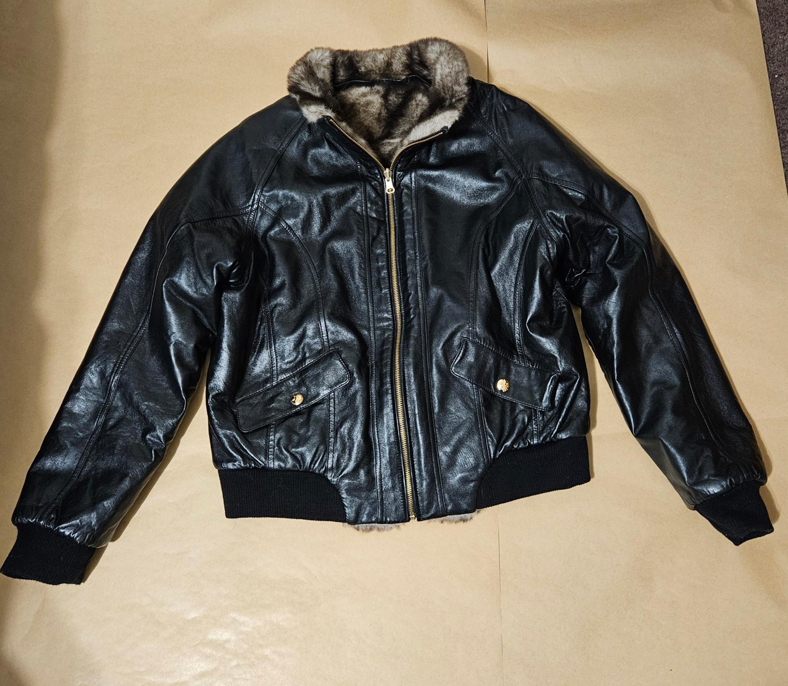 Women's United Face Italian Lamb Leather Jacket with Faux Fur Lining