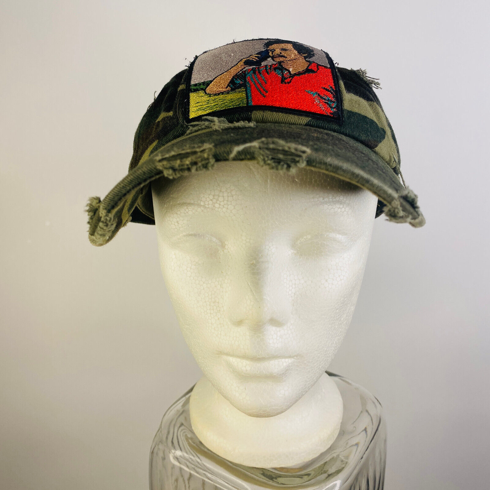 Army Fatigue/Camo Dad Hat Vintage Distressed One Size Phone