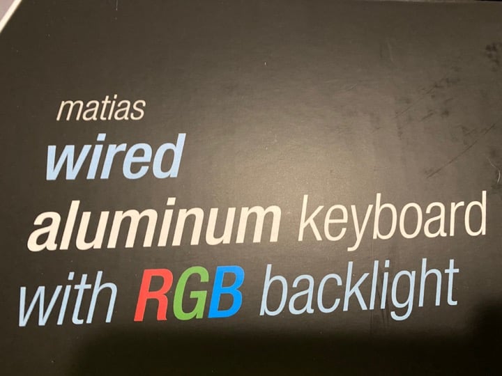 Matias Wired Keyboard with RGB Backlight