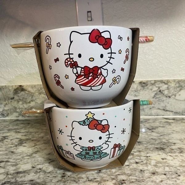 Hello Kitty Christmas Bowls