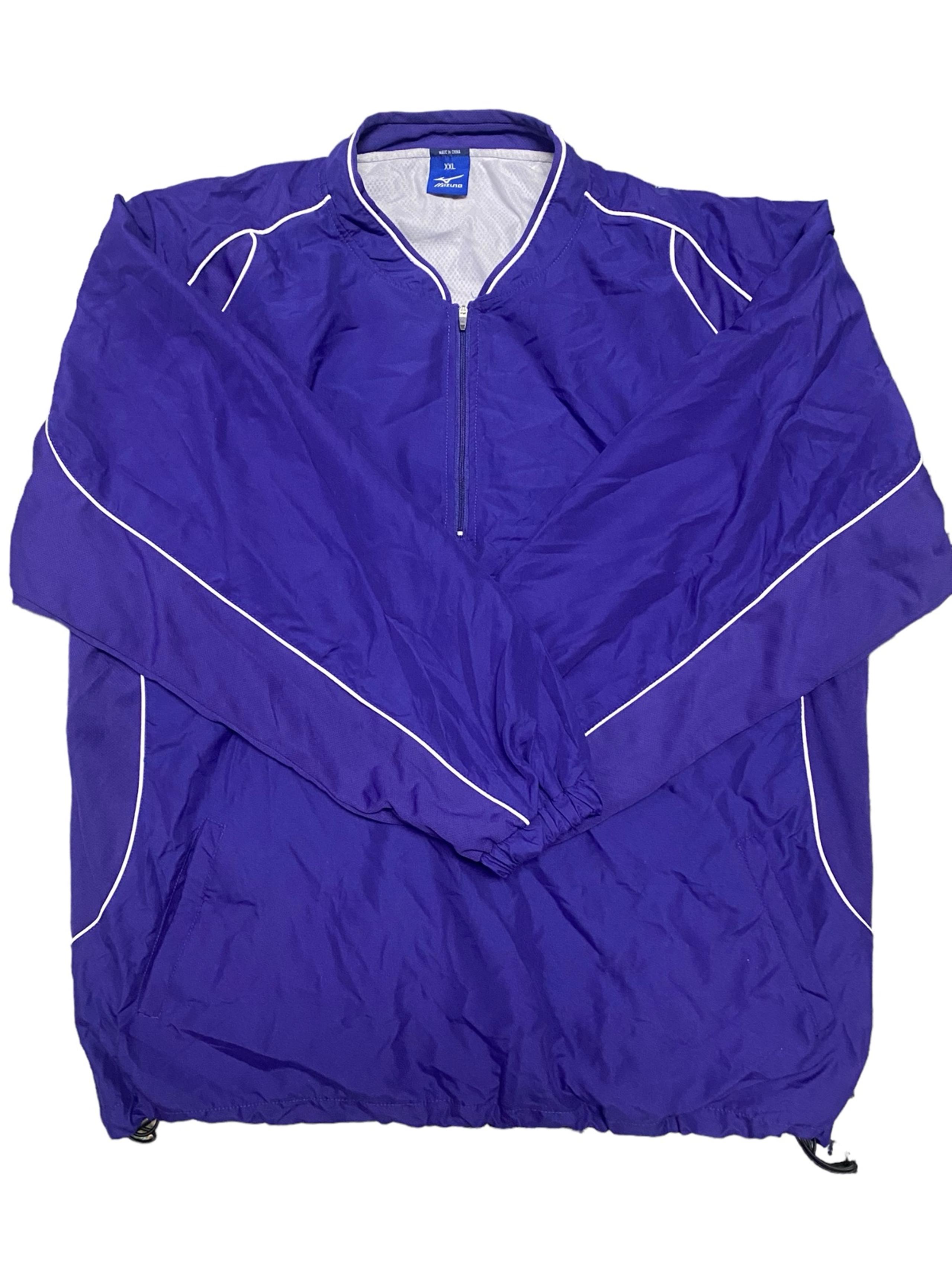 Mizuno Golf Windbreaker Jacket Men’s Size 2XL 1/4 Zip Pullover Lightweight Lined