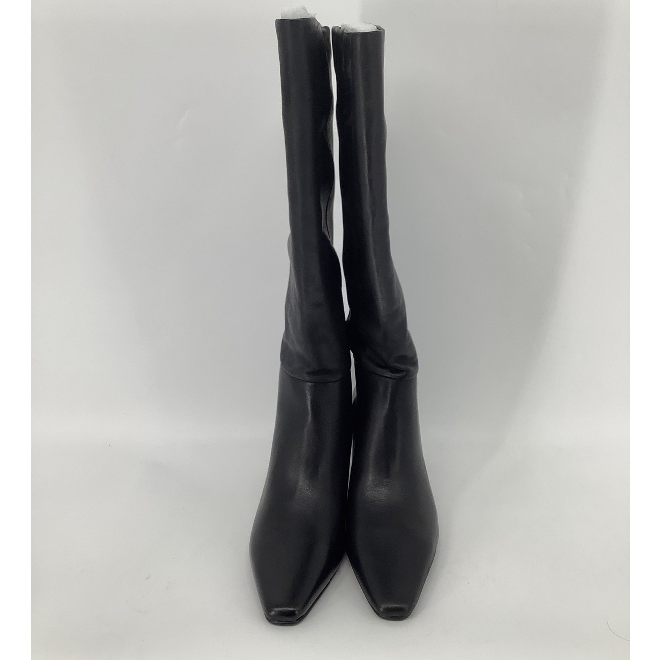 Steve Madden Womens 7.5M Black Leather Dagne Knee High Boots Kitten Heel T4-7