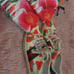 Authentic Gucci strawberry leather sneakers