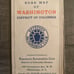 Vintage 1936 Washington DC Road map