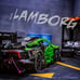 1644pcs Technical Green Super Speed Sport Car Model Building Blocks-3142