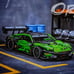 1644pcs Technical Green Super Speed Sport Car Model Building Blocks-3142