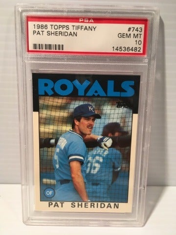 1986 Topps Tiffany PSA 10 Pat Sheridan