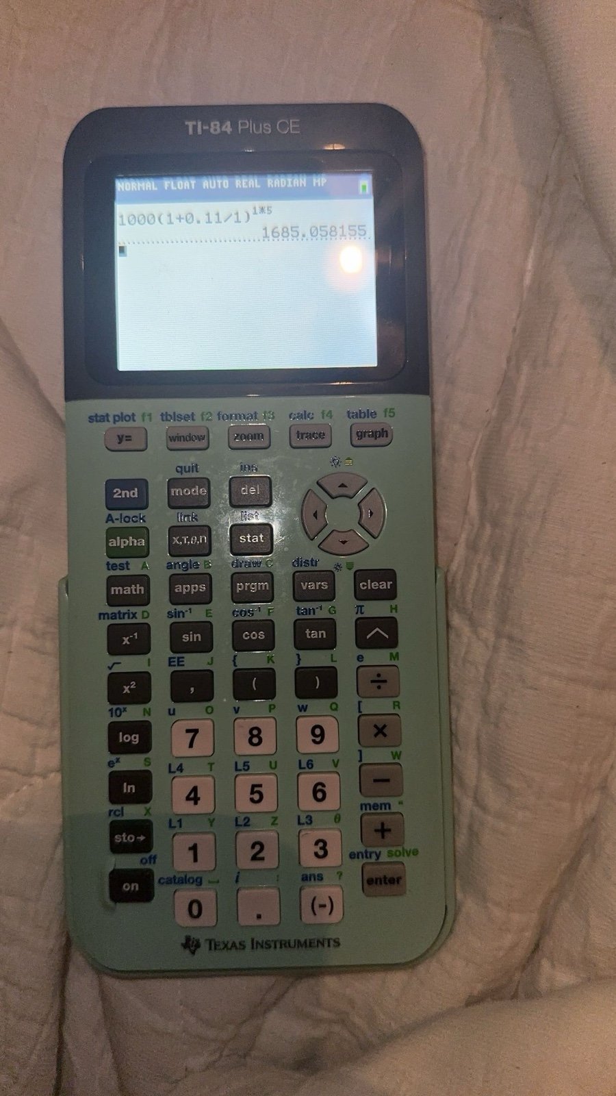 TI-84 plus ce calculator