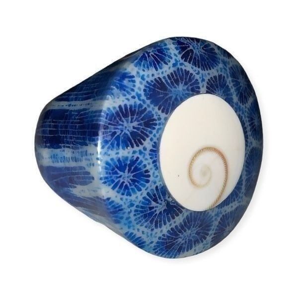 STERLING SAJEN NAUTICAL Ring Size 8 Vintage 925 Silver-Hallmark-Blue-Giant Huge