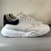 Alexander McQueen Court Women's Sneakers Size 10.5 US /41 EU White Dark Black