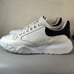Alexander McQueen Court Women's Sneakers Size 10.5 US /41 EU White Dark Black