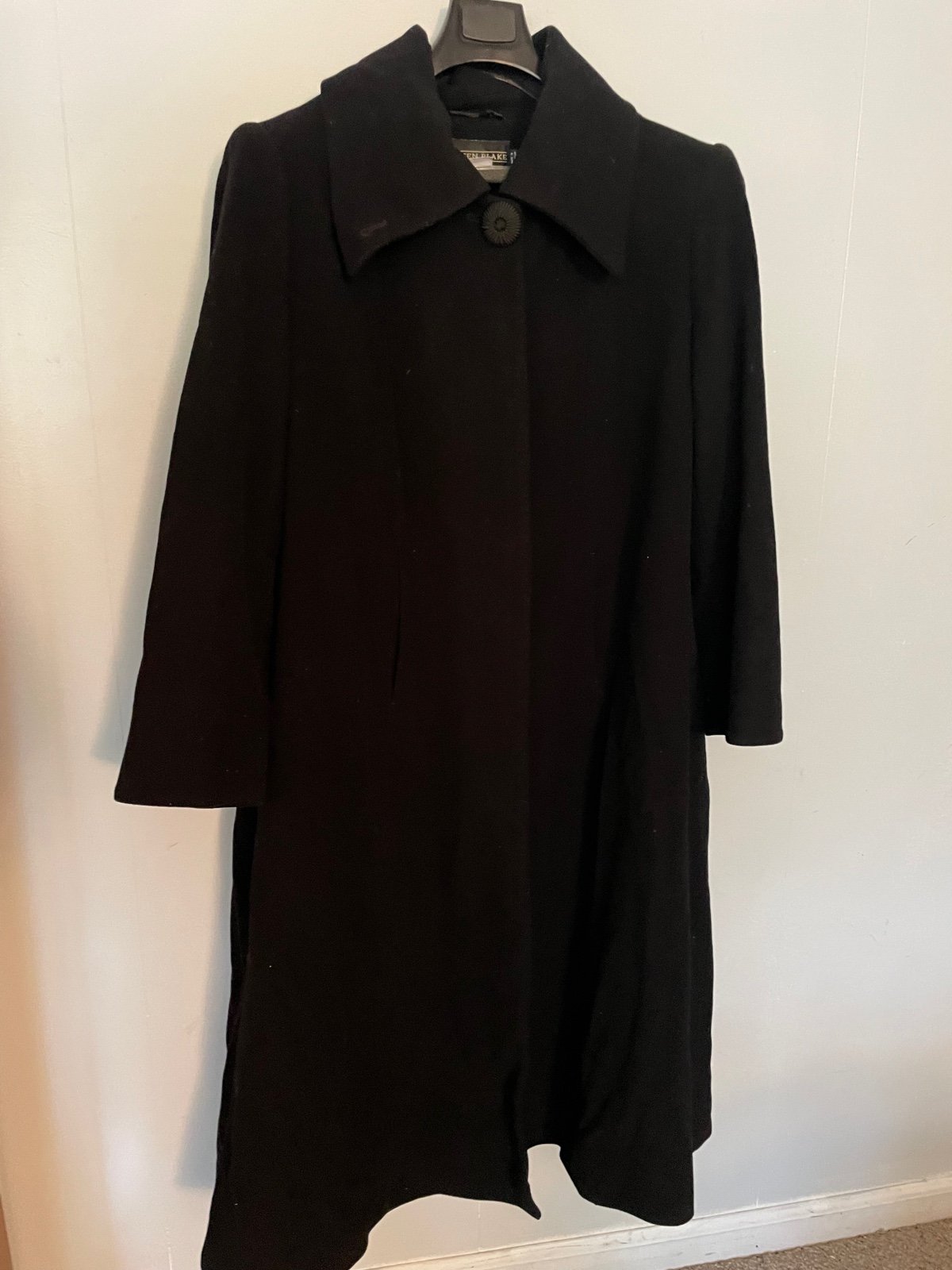 Kristen Blake long wool cashmere overcoat 1x