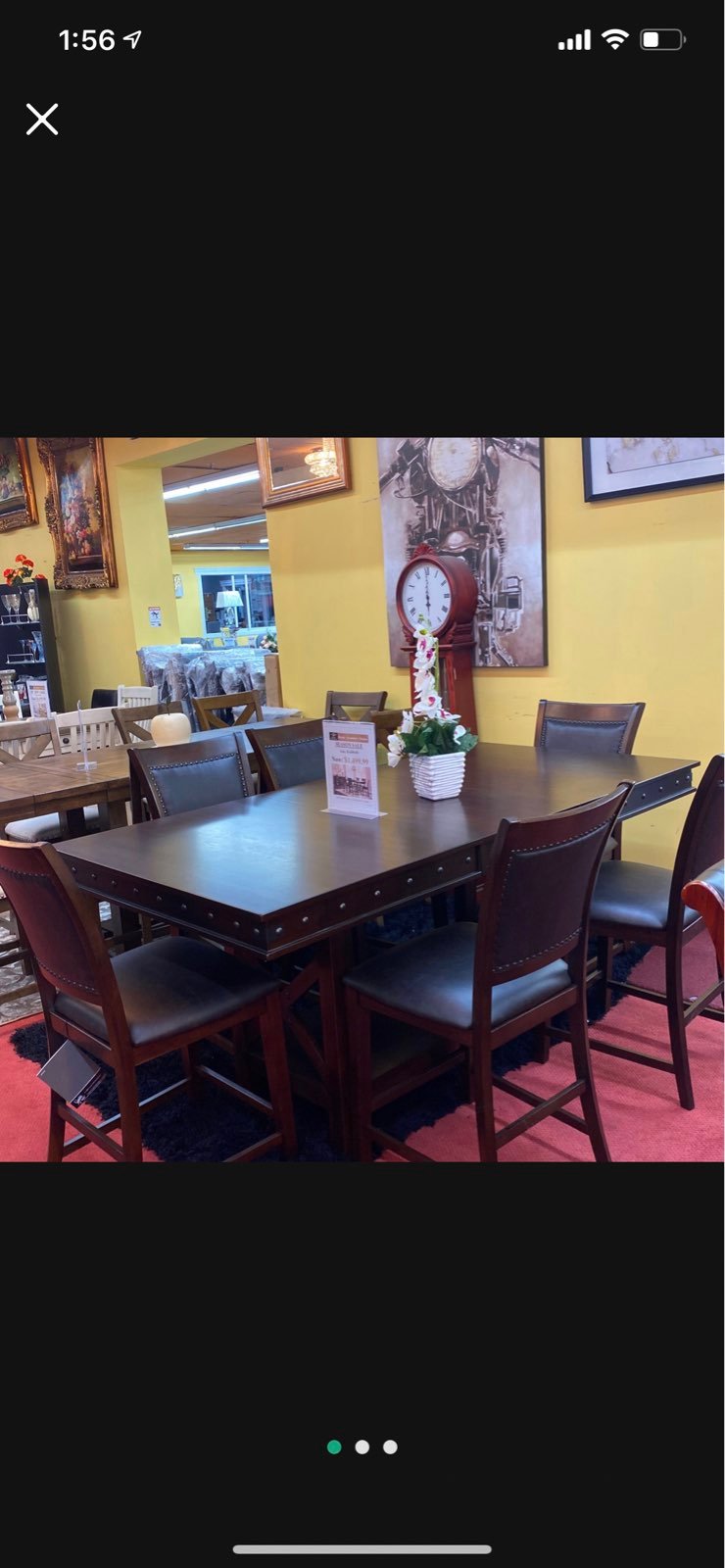 Counter H. Table + 6 Counter H. Chairs