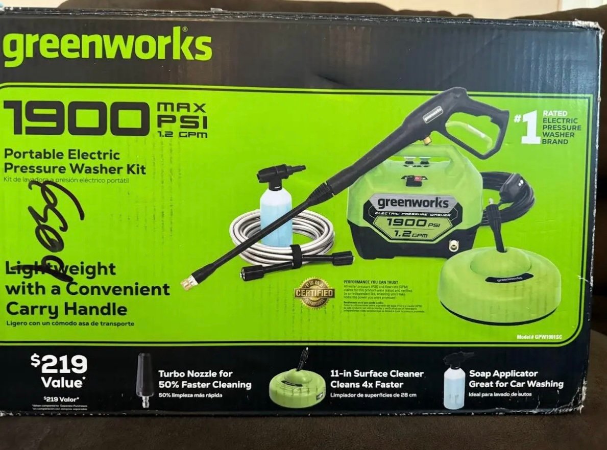 1900 Psi Electric Power Washer