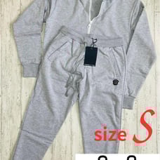 Uzaris Setup, Top and Bottom Set, Long Sleeve, Size S, Gray