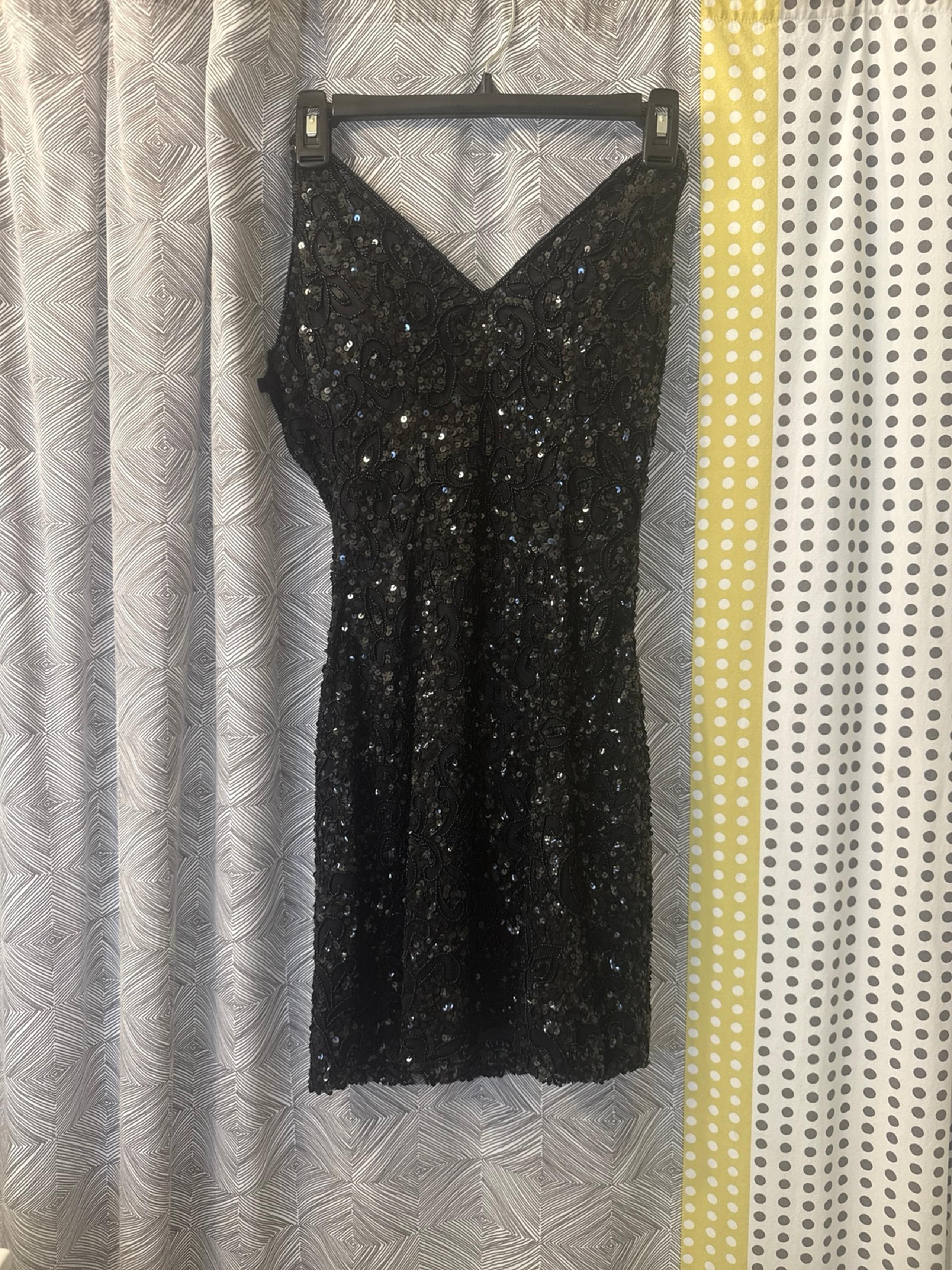 Primavera halter sparkly black dress - Primavera Couture