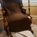 Set of 6 chocolate brown curtain drapes