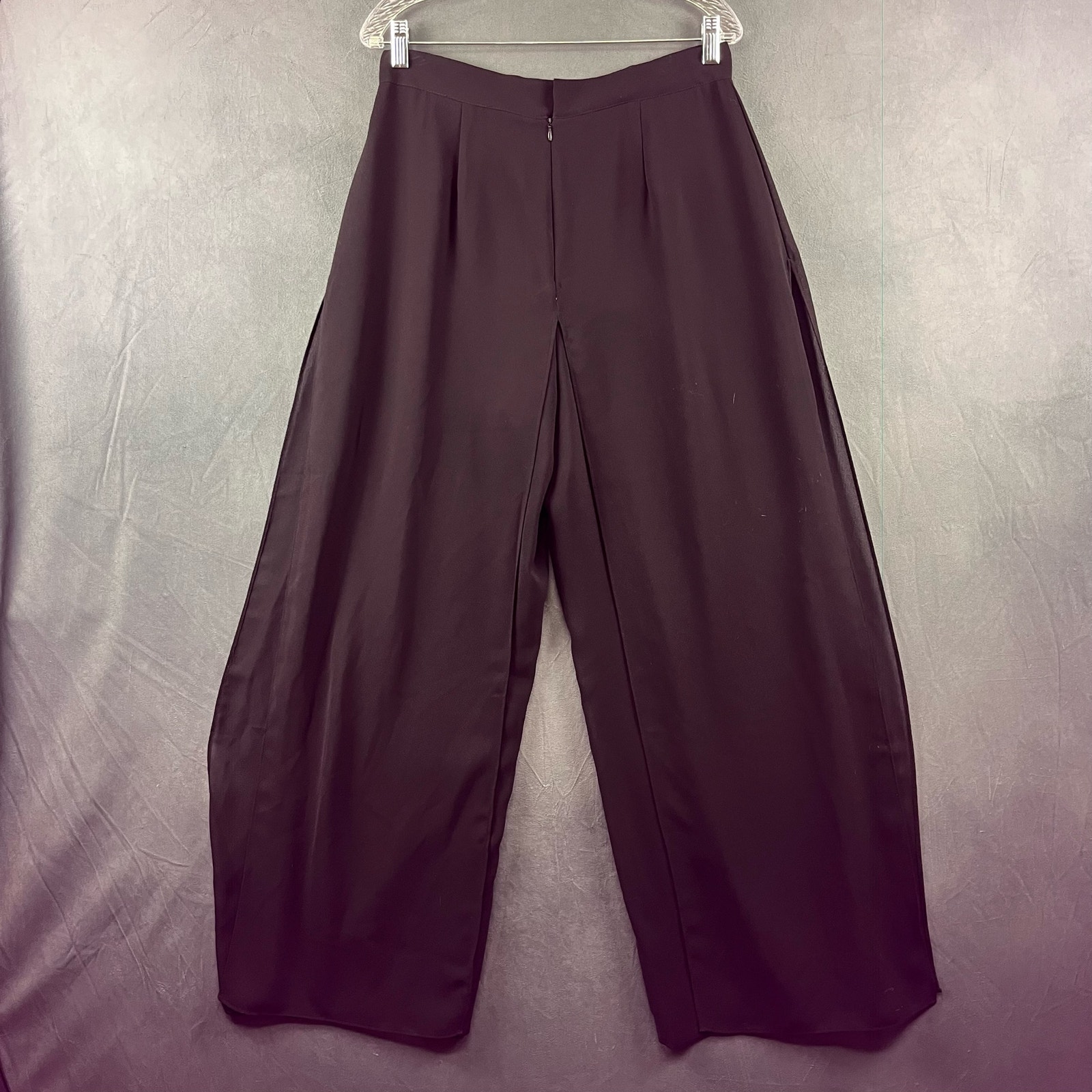 New J.B.S. Chiffon / Sheer Wide Leg Pants Women's 12 Split Layered Lagenlook