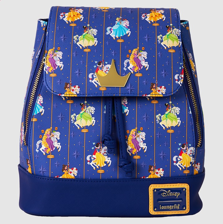 Disney Princess Carousel All-Over Print Drawstring Mini Backpack