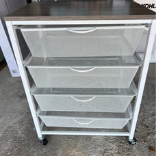 EDIFICE 4 Drawer mesh rolling cart