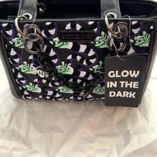 NWT Beetlejuice Sandworm Allover Print Glow-in-the-Dark Crossbody Bag