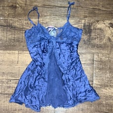 NWT periwinkle purple silk babydoll lingerie