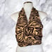 L'Academie The Kathryn Top - Tan Abstract Tiger