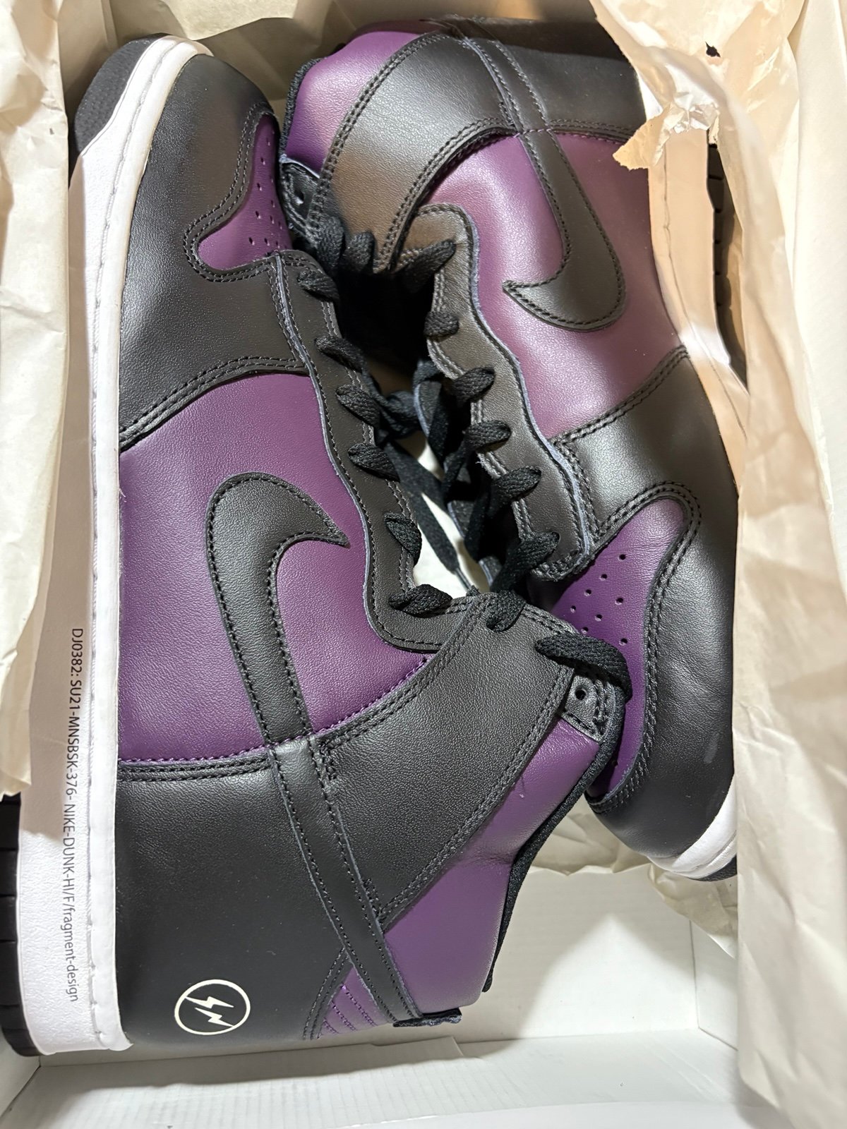 Nike Dunk Fragment Beijing / Lakers Black Purple 14