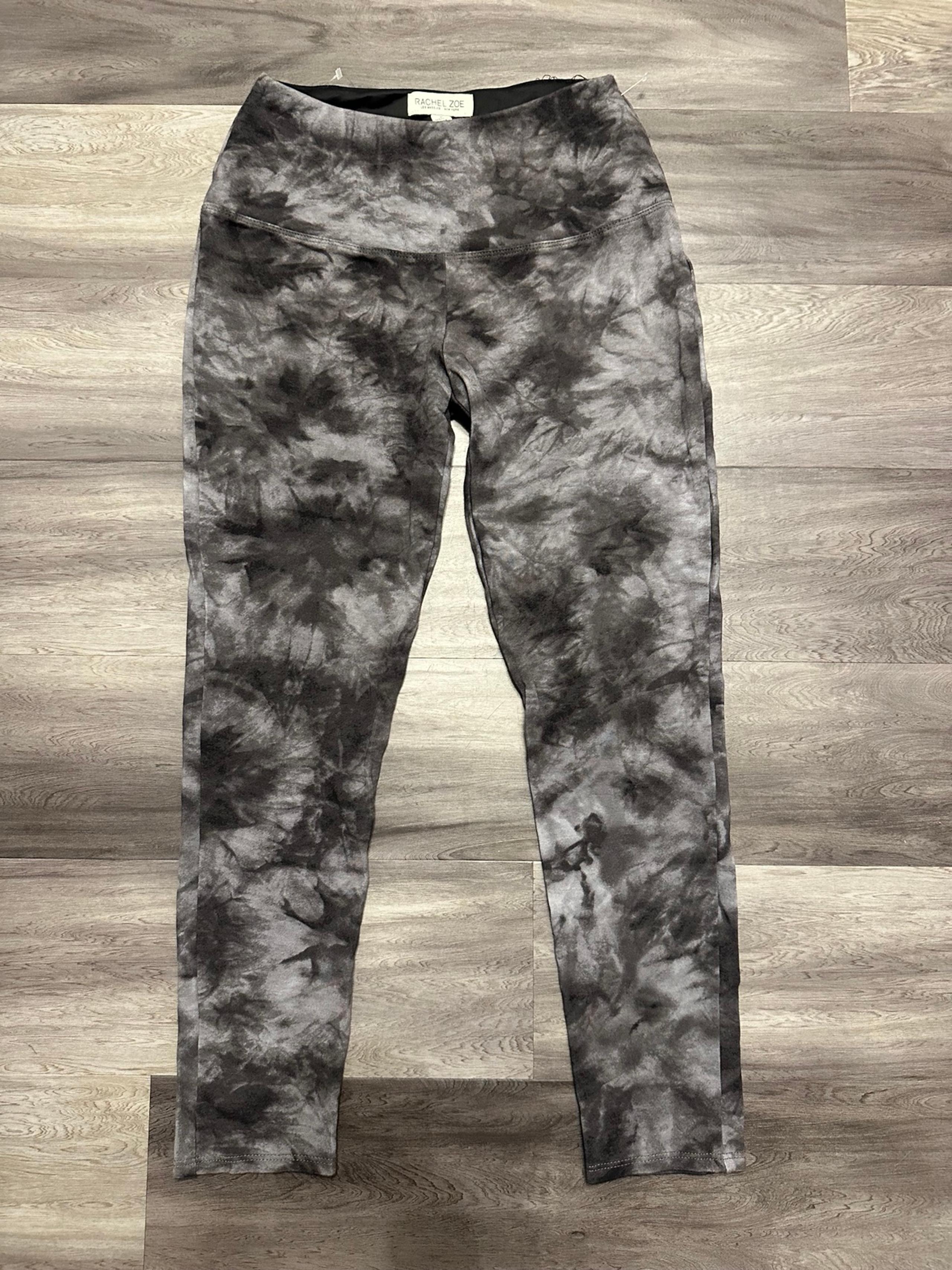 Rachel Zoe Women's High-Waisted Tie-Dye Leggings--Black/Gray--Size S NWOT
