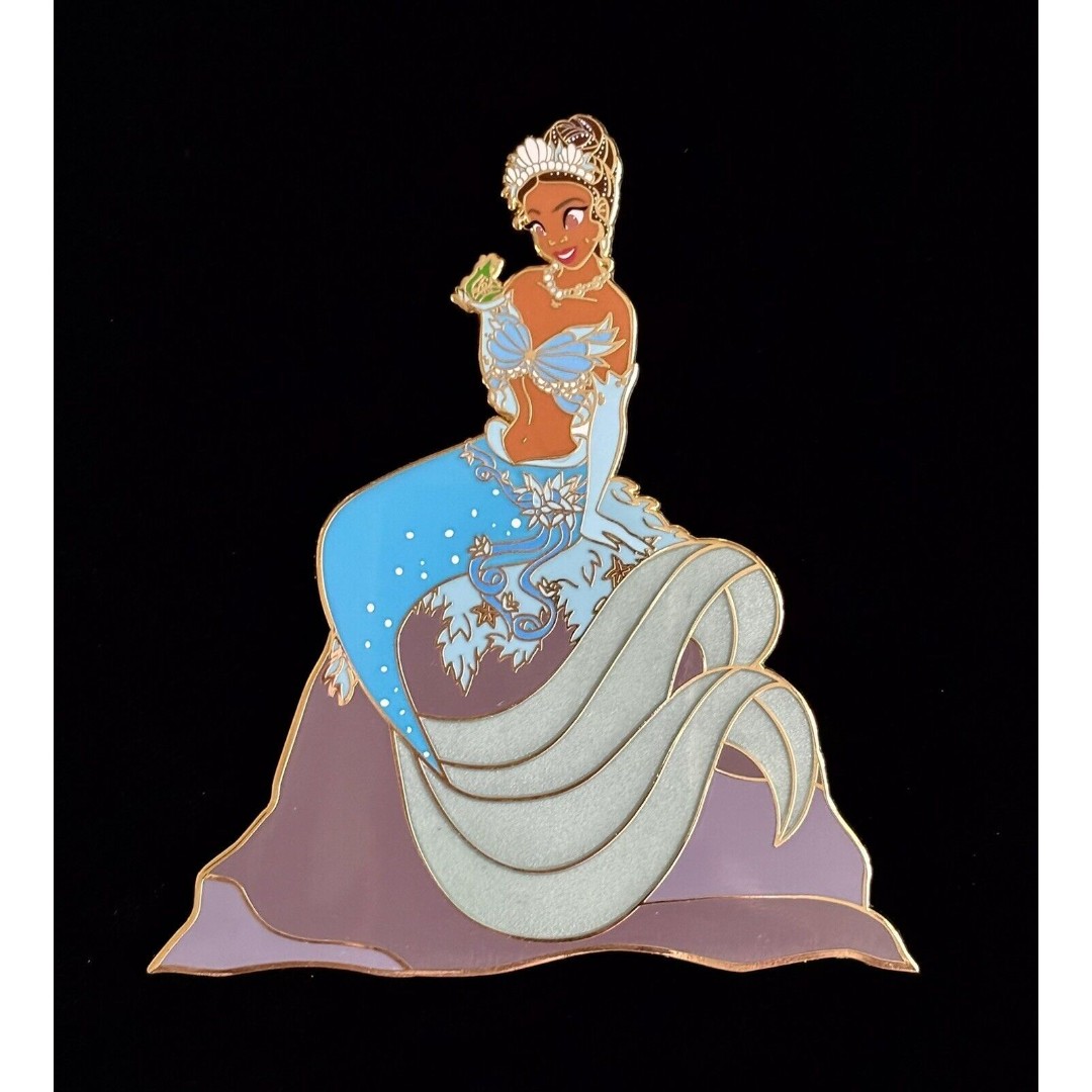 Tiana Princess And The Frog “Moonlight Mermaid” LE 35 Jumbo Fantasy Pin (Rare)