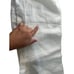 Athleta Linen Wide Leg Pants Women Medium White Elastic Waist Y2K Vintage Beachy