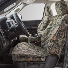 Covercraft Carhartt Mossy Oak Camo SeatSaver whole truck set up