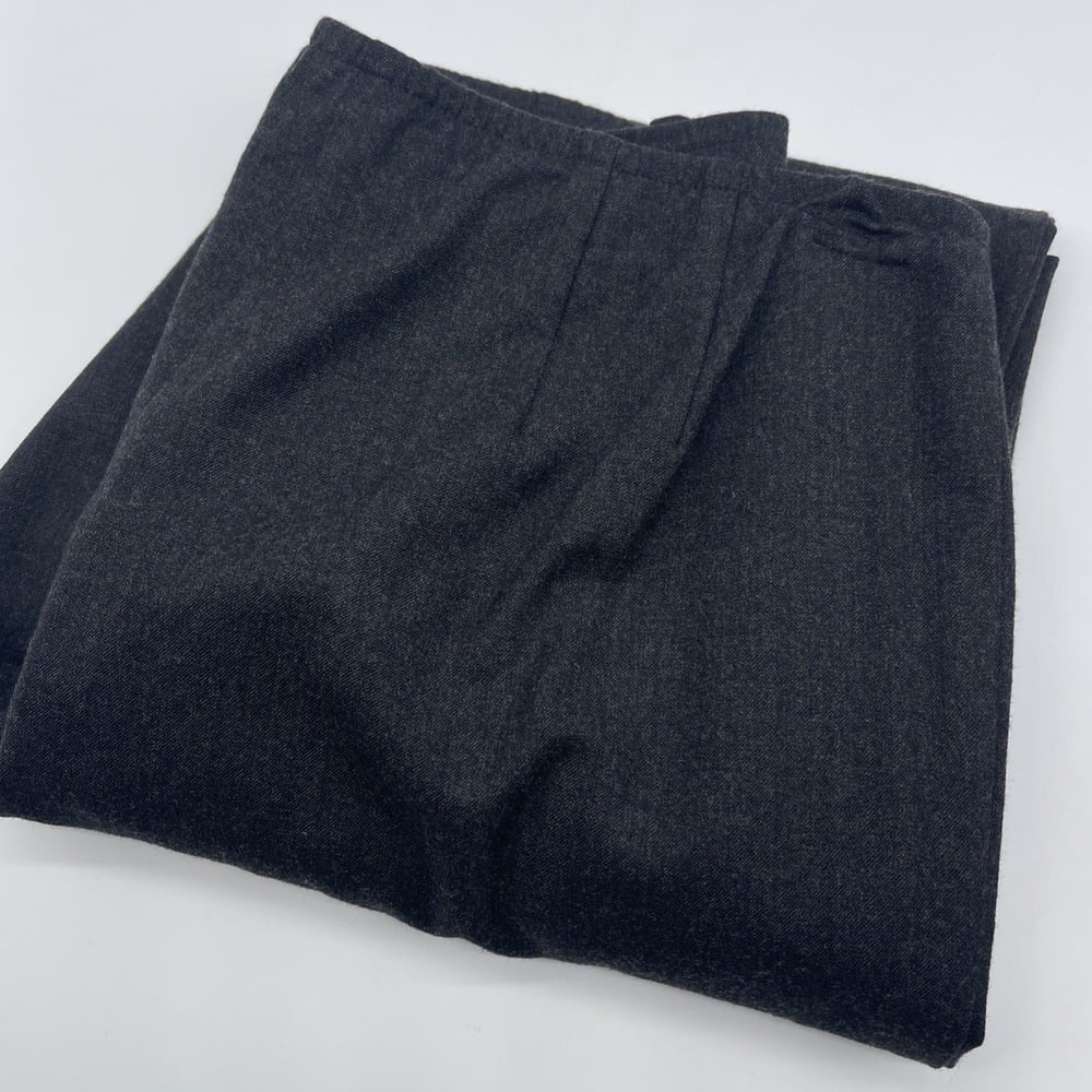 Eileen Fisher Pants Women Small Gray Side Zip Elastic Waist Pull On Wool Blend