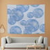 Blue Preppy Trendy Retro Disco Ball Aesthetic Tapestry Wall Hanging Room Decor