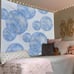 Blue Preppy Trendy Retro Disco Ball Aesthetic Tapestry Wall Hanging Room Decor