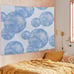 Blue Preppy Trendy Retro Disco Ball Aesthetic Tapestry Wall Hanging Room Decor
