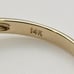 14k Marquise Onyx & 2 Diamonds Ladies Yellow Gold Ring Size 6.5