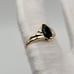 14k Marquise Onyx & 2 Diamonds Ladies Yellow Gold Ring Size 6.5