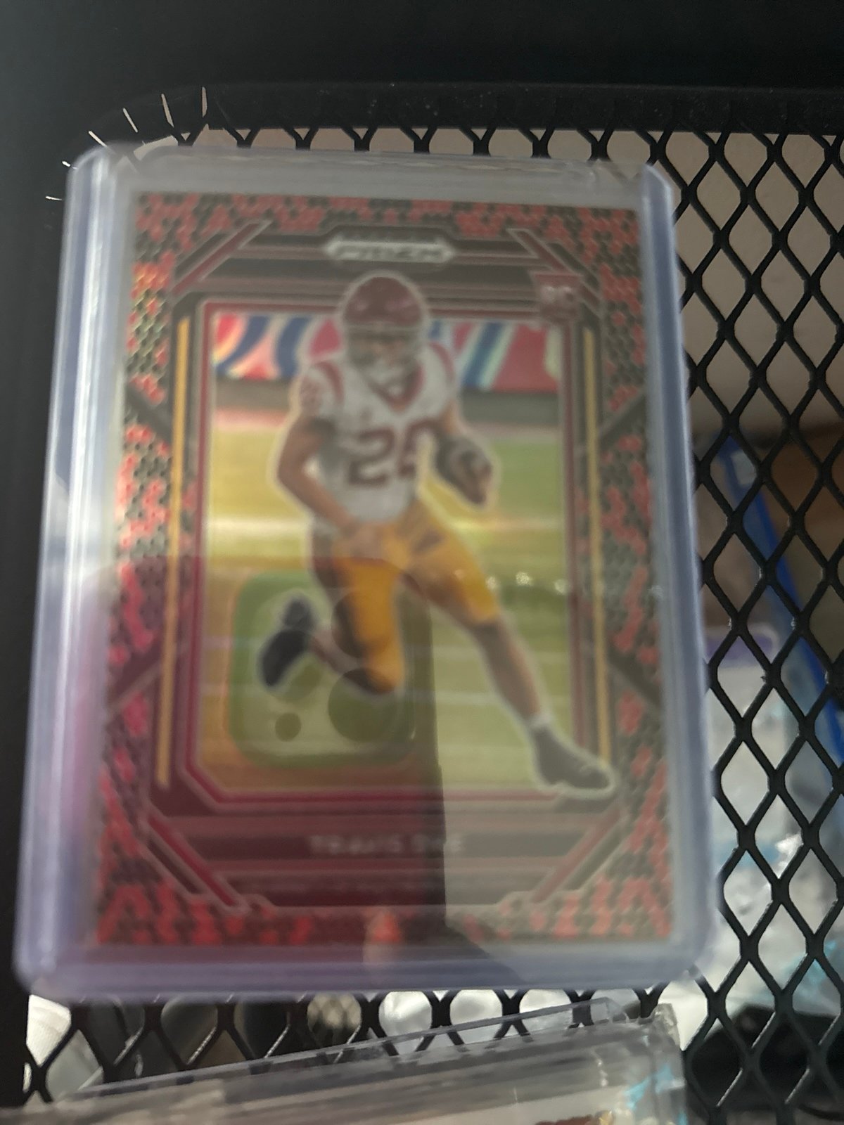 Travis Dye SNAKESKIN PRIZM SSP CASE HIT ROOKIE CARD 2023 TRAVIS DYE Prizm