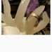 (NWT) Solid 925 Silver Filled White Sapp