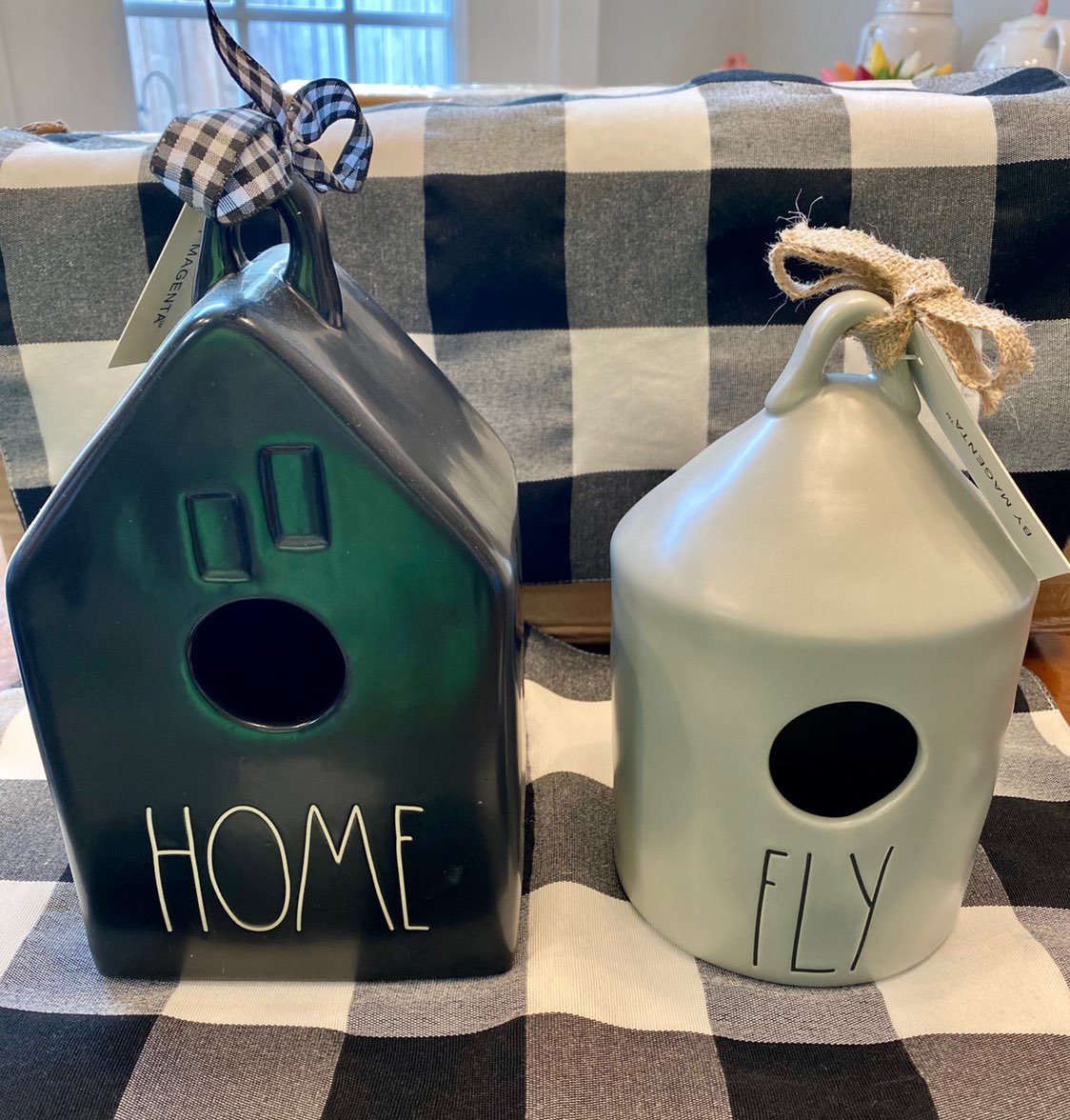 Rae Dunn birdhouse