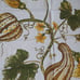 Williams Sonoma 4 pc set Botanical Pumpkin and Gourd Print Napkins White Green