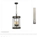 Hampton Bay Moreland 3--Light Bronze Pendant
