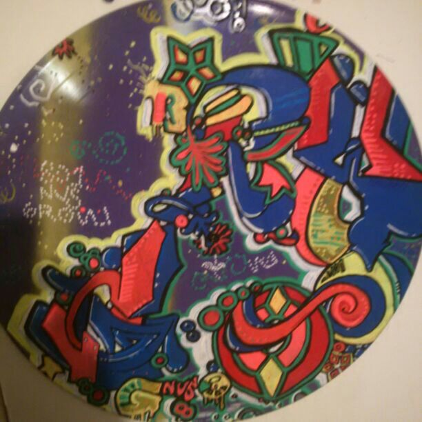 Custom graffiti vinyl records