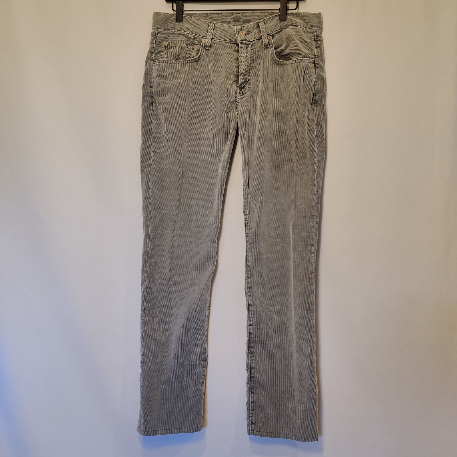 7 For All Mankind Men Skinny Gray Jeans