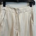 Aritzia Le Fou Wilfred high rise wide leg white linen blend pants size 4