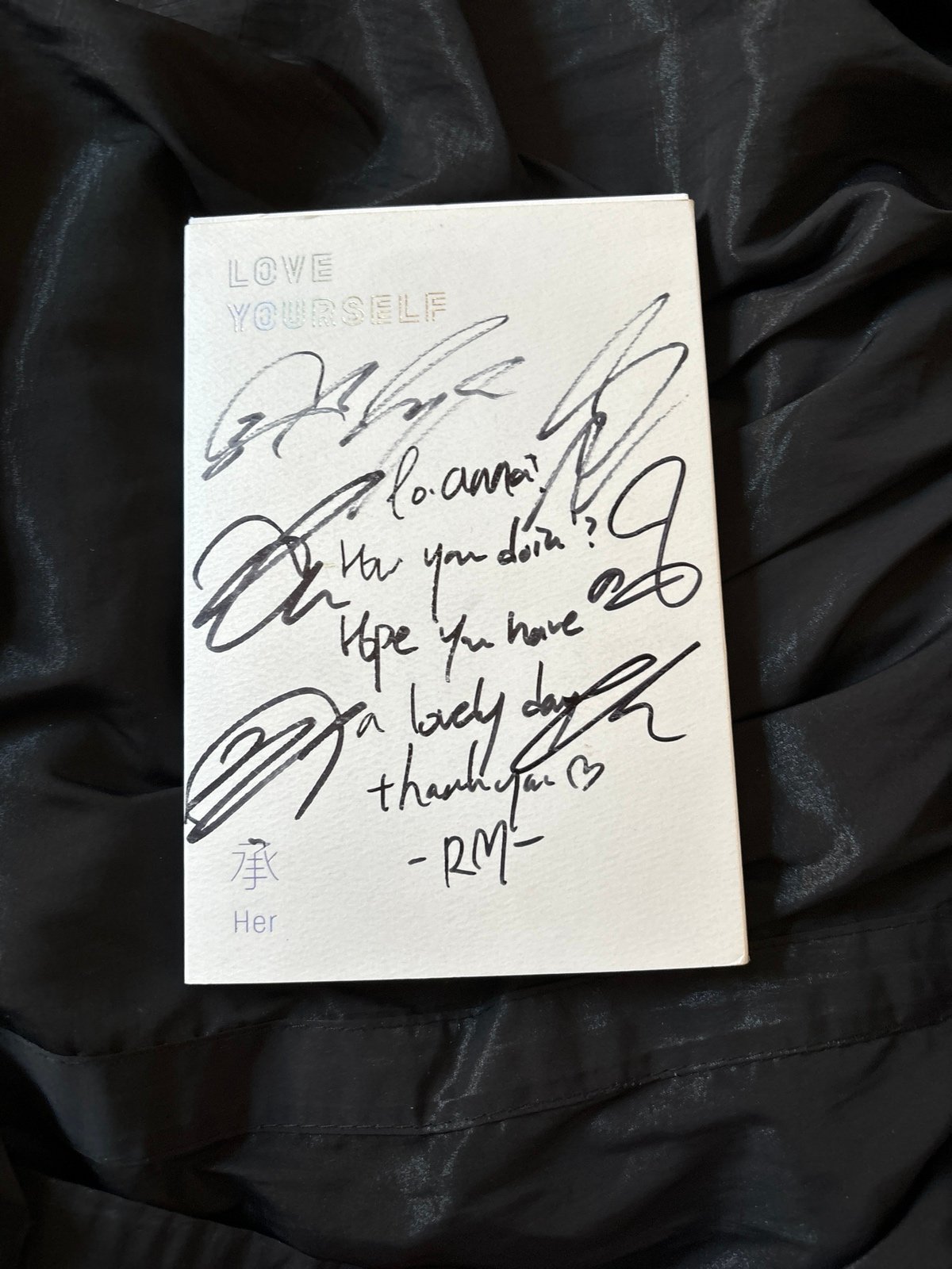 BTS Signed Love yourself Her Version O