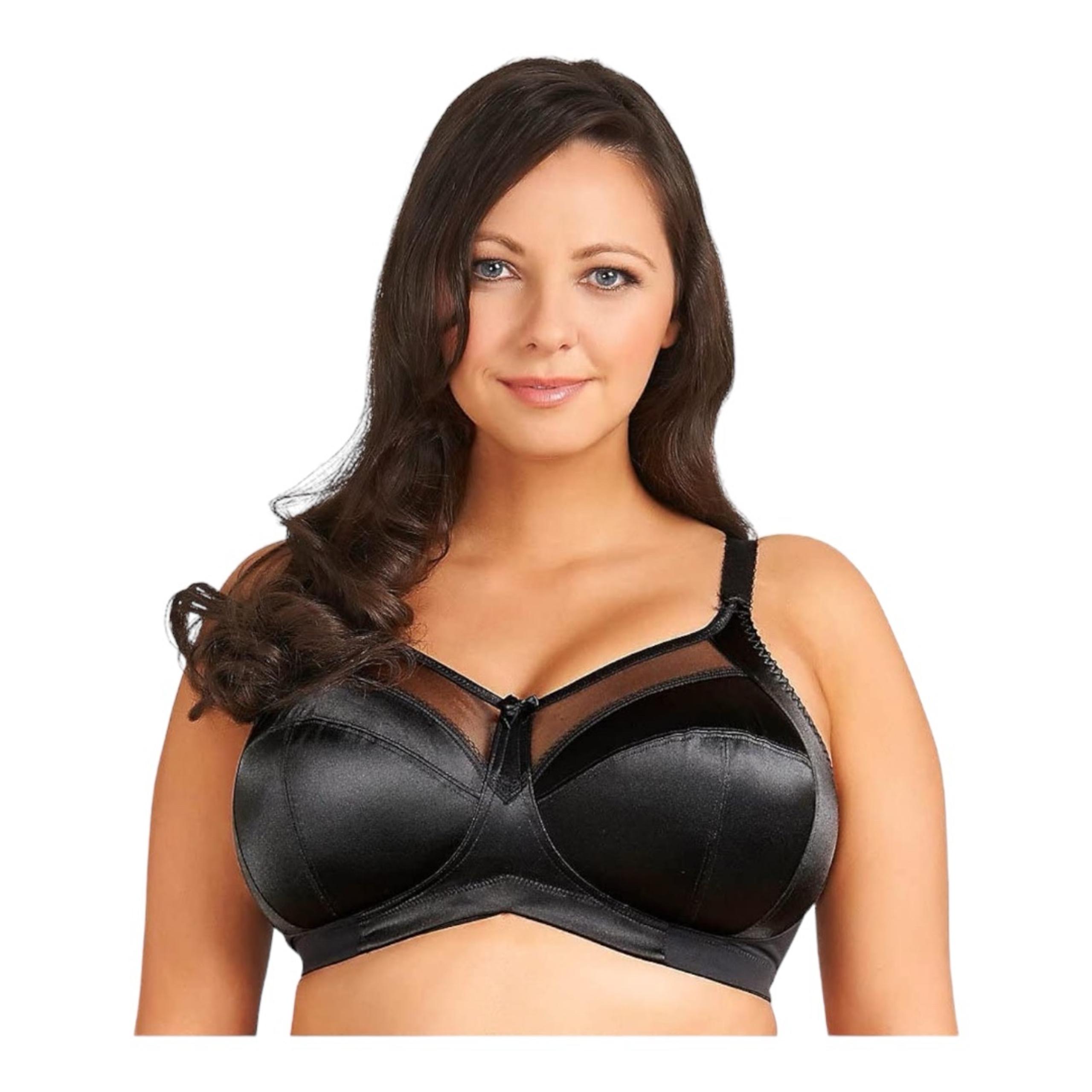 Keira Wireless Soft Cup Bra Style 6093 Black 56DDD NWT - Goddess