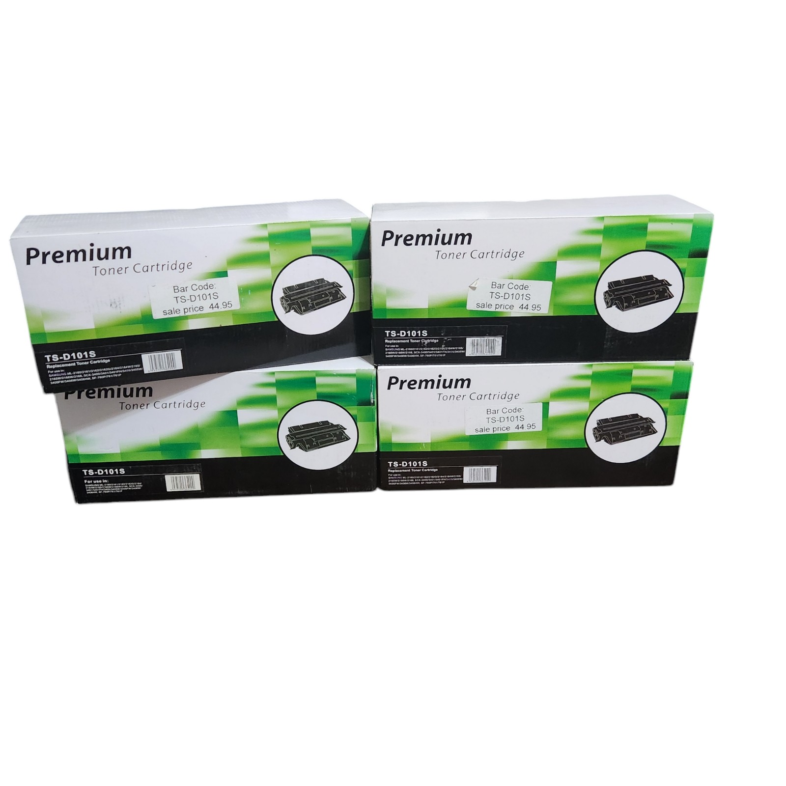 Premium Toner Cartridge TS D101S 4 Pack New Sealed